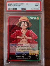 2022 Pre Errata One Piece Romance Dawn Monkey D. Luffy #OP01003 PSA 9 picture