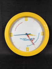 Vintage Healthy BP Blood Pressure Promotional Wall Clock Medical Drug Rep Promo picture