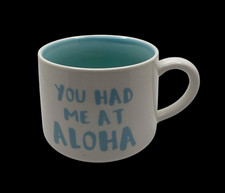 Whimsical Cupboard YOU HAD ME AT ALOHA Pineapple Coffee Cup Mug Hawaii Ohana NEW picture