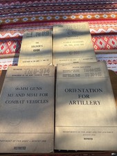WWII Illustrated Military Books 1950s Dept. Of The Army Artillery Cable Systems+ picture