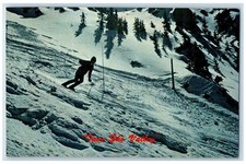 c1950's Taos Ski Valley Skiing New Mexico NM Unposted Vintage Postcard picture