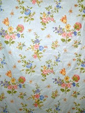 Vintage 1970s Scalamandre Chantilly Chintz Floral Fabric Dorian Nisinson 21 Yds picture