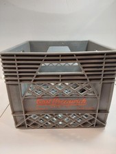 Vintage Plastic Milk Crate East Greenwich Dairy Co RI Rhode Island Display  picture