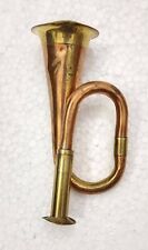 Vintage Beautiful Handmade Brass & Copper Bugle Can Be Used As A Décor Item picture