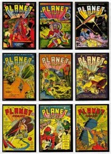 Planet Comics Series 1. Complete Set Of 9- Trading Cards. RRParks Cards 2024 picture