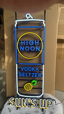 NIB High Noon Vodka Seltzer Sun's Up LED light Measures 37”x 20” picture
