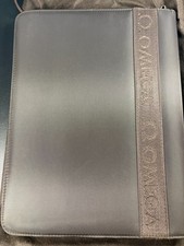 OMEGA Watch Brown Canvas Folio with Notepad & Drawstring Bag, New RARE  picture