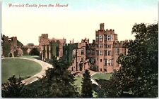 c1910 WARWICK CASTLE ENGLAND FROM THE MOUND VALENTINES POSTCARD 43-2 picture