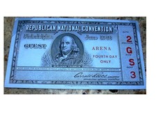 REPUBLICAN NATIONAL CONVENTION Ticket Pass JUNE 1948 PHILADELPHIA picture