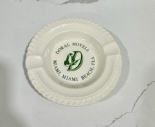 Vintage 1960 Doral Hotel Miami Beach Ceramic Ashtray Harker Pottery Resort MINT picture