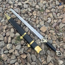Premium high carbon 1095 steel sword/ with wood scabbard picture