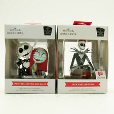 Nightmare Before Christmas Jack and Sally Skellington Gift Hallmark Ornament NEW picture
