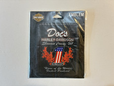 NOS Harley Davidson Doc's Shawano County WI Dealer Patch Emblem #1 Panhead picture