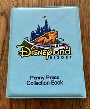 Disneyland Pressed Penny Book and Collection of 34 Pressed pennies And Quarters picture