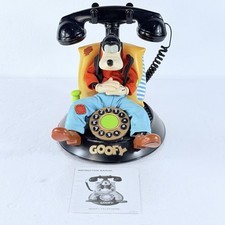 Vintage Disney Animated Goofy Landline Phone Telemania 1990's - WORKS GREAT picture