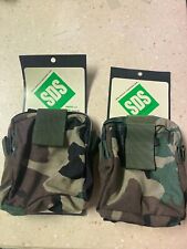 Set of 2, New Woodland Medic Pouches by SDS - Style 41601 picture