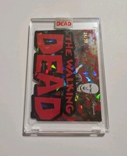 2025 Keepsake Walking Dead Spotlight Alpha #60 Red Splatter Foil /50 Encased picture