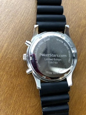 Rare PokerStars Limited Edition Chronograph Watch (No. 138/750) Stainless Steel picture