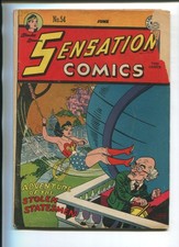 SENSATION COMICS #54 G/VG V1 DC 1946 CLASSIC WONDER WOMAN GOLDEN AGE WOW picture