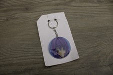 Rika Furude Higurashi When They Cry Anime Round Keychain Rare picture