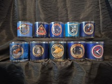 Vintage, NASA, Apollo Mission, Houze Art, Commemorative, Rocks Glass, Set 10 picture