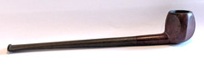 Vintage Read Easy French Briar Churchwarden Reading Pipe Panel Diamond Bowl picture