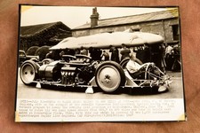 John Cobb Railton Mobil Special Bonneville Speed Record 1947 AP Wire Photo V32 picture