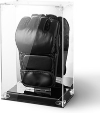 MMA Glove Display Case with Mirror Back, Single Holder, Acrylic Clear picture