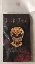 Trick r Treat Sam Unmasked Head Enamel Pin Halloween Horror Movie Collectible picture