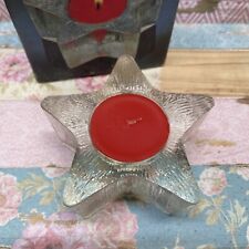 Vintage 1980 Avon Starbright Fragrance Candle Bayberry Scent Red Star Shaped  picture