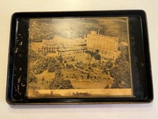 Vintage Pocono Manor PA Souvenir Metal tray Wall Hanging Photo Fosters poconos picture