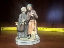 Vintage Lefton figurine Gossiping Old Ladies” By Geo F.Lefton. #4724 picture