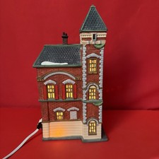 Dept 56 Red Brick Fire Station Christmas In The City Heritage Village 5536-0 picture