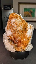 Beautiful Brazilian Citrine Cathedral | Warm Honey-Golden Crystal Display picture