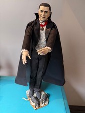 UNIVERSAL MONSTER DRACULA BELA LUGOSI 2001 SIDESHOW HORROR 1/6 FIGURE LOT LOOSE picture