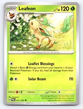 Leafeon 011/167 Uncommon Twilight Masquerade Pokemon Near Mint picture