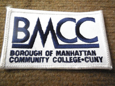 Vintage Borough Of Manhattan Community College CUNY Cloth Patch picture