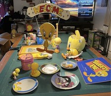 Vintage Tweety Bird Looney Tunes Collectible Items Toys Figures Plush Mugs Cups picture