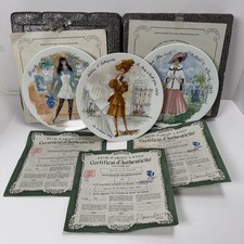 Henri D'Arceau Limoges Porcelain Plates Set - Les Femmes du Siècle picture