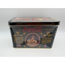 1994 Coca-Cola Metal Art Collection 20 Collectors Cards Tin Set Collect-A-Card picture