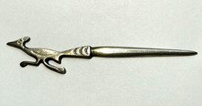 Old Vintage Native American Letter Opener Sterling Silver Roadrunner Bird 14.2g picture