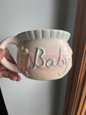 Possible Vintage Napcoware Import Floral Planter Japan Ceramic Baby Large Cup picture