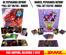 PEPSICARDS 1995 Marvel + Dc Comics Cards Full Set 229/229 + Binder Reprint picture