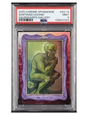 Topps 2025 Chrome SpongeBob Squidward's Gallery SG-13 Santiago Lozano PSA 9 picture