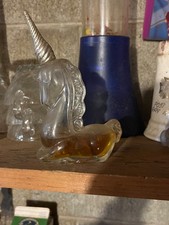 Avon Unicorn Glass Perfume Cologne Bottle With Charisma Cologne New and Rare picture