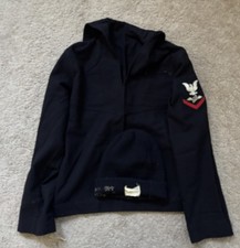 WWII Korean War US Navy Uniform Jumper And Watch Cap Named Aviation picture
