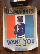 RARE Antique EG RENESCH 1917 DUTY CALLS WW1 PROPAGANDA Recruitment POSTER 24½