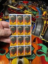 1980 Williams “Black Knight” Pinball Machine Drop Target Stickers Full Set (12) picture