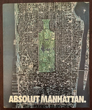 1989 Absolut Manhattan Aerial Photo Vintage Print Ad Vodka New York Central Park picture