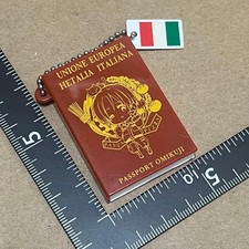 Hetalia Italy Passport Keychain Official Character Merchandise, Slightly Damaged picture